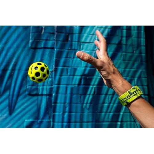Waboba Bounceback Returning Black and Blue Moon Ball Hyper Bouncy Balls, Extreme Bounce and Fun, Super High Bouncing Ball for Active Play and Outdoor Games