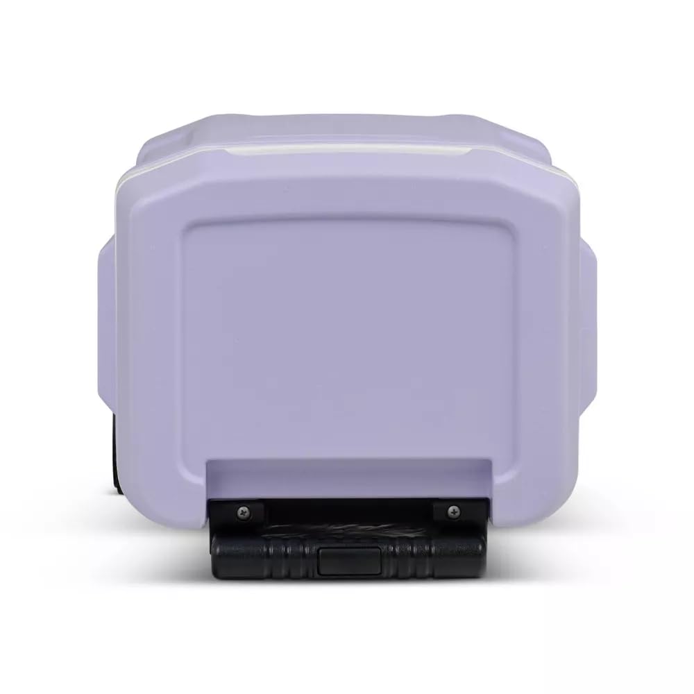 Igloos Cooler Hard-Sided Ice Chest, Insulated Portable Cooler, Heavy-Duty, Leak-Resistant Lid, Lightweight Ergonomic Handle (Lilac, 16 Quart)