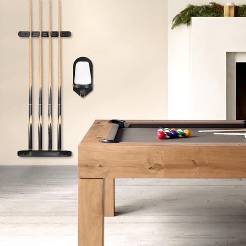 Wall Mounted Wood Cone Chalk Holder for Billiards Pool Table - Black