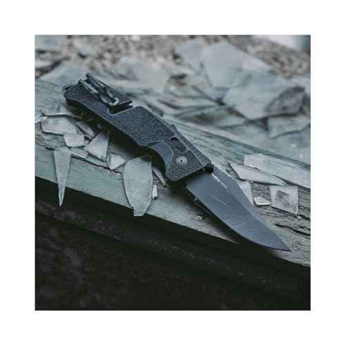 SOG Trident at Ambidextrous Professional Straight Folding Knives | Heat-Treated CRYO D2 3.75" Stainless Steel Blade
