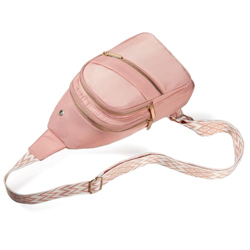 Small Casual Crossbody Sling Bag for Women Pink - Travel & Daily Use