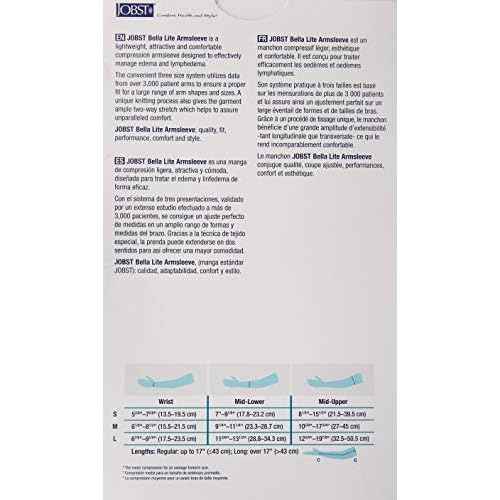 Jobst Women's 20-30 mmHg Arm Sleeve 1013-Arm Sleeve Size: Medium, Color: Beige
