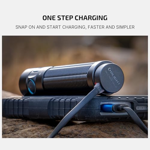 OLIGHT Baton3 Pro Max 2500 Lumens Rechargeable Compact EDC Pocket Flashlights with Safety Proximity Sensor, for Camping, Hiking, and Emergency (Cool White Light: 5700~6700K)