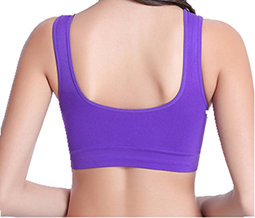 Women's Low-Impact Sports Bra 6-Pack - Comfortable Workout Sleep Bras X-Large