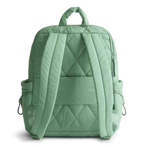 Vera Bradley Women's Featherweight Large Bancroft Backpack, Beryl Green, One Size