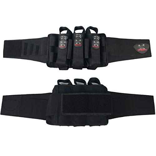 Maddog Pro 3+2 Paintball Harness Pod Pack | Harness Only | Adjustable Pod Holder Belt for Tournament, Woodsball & Speedball (Holds up to 5 Pods)