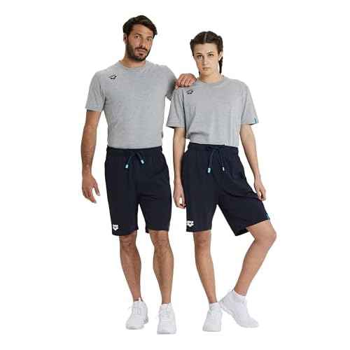 ARENA Bermuda Solid Unisex Shorts, Mens Womens Comfy 100 Percent Cotton Jersey Sweat Shorts Drawstring Deep Side Pockets