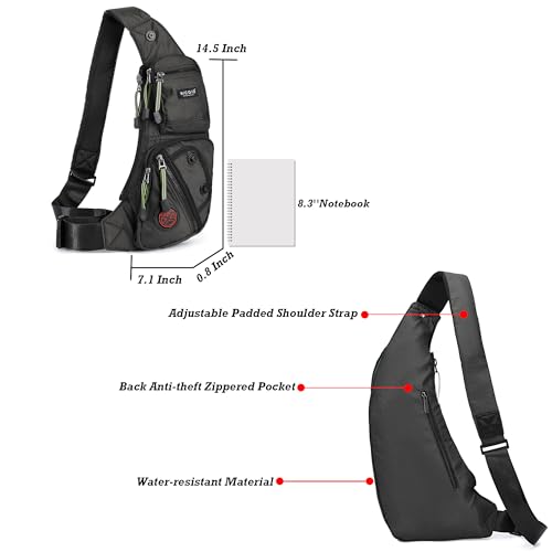 NICGID Sling Bag Chest Shoulder Backpack Crossbody Bags Casual Daypack for Men Women