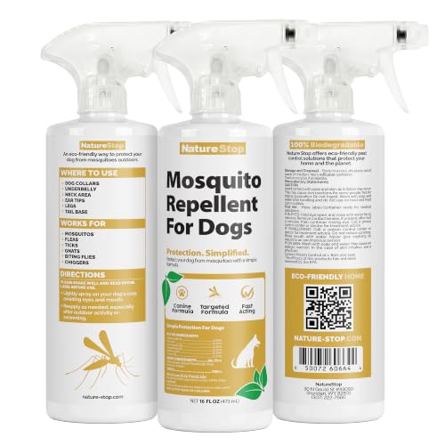 Pet-Safe Mosquito Repellent Spray for Dogs - 16oz, Natural Oil Formula, Made in USA