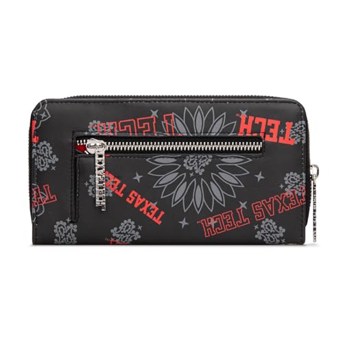 Montana West X NCAA Women's Wallet Sport Wristlet Long Designer Clutch with Keychain, Large Capacity Card Phone Holder