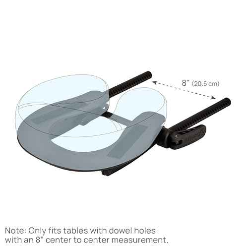 EarthLite Massage Table Face Cradle Deluxe Adjustable - Massage Table/Massage Chair Headrest Platform with Face Pillow, Vanilla Cr?me