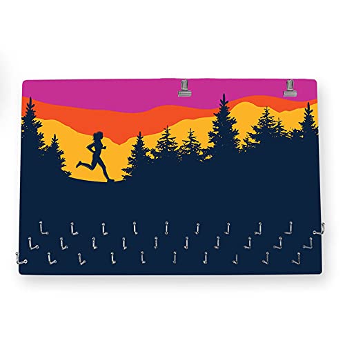 Gone For a Run Hooked On Medals Hanger & Bib Display | Happy Hour