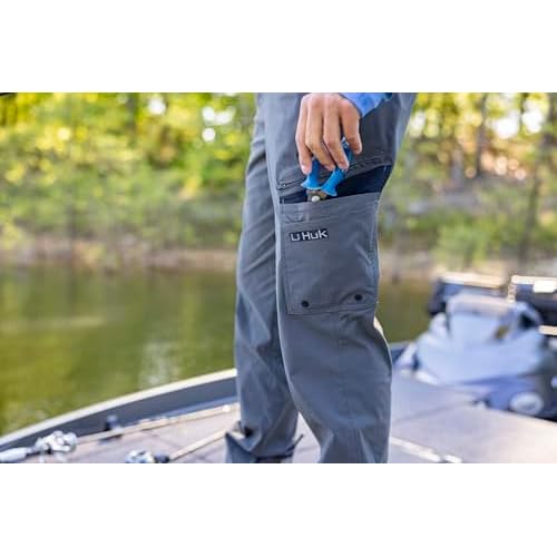 HUK - Men's Icon Pro Pant, Performance Fishing Cargo Pocket Pants