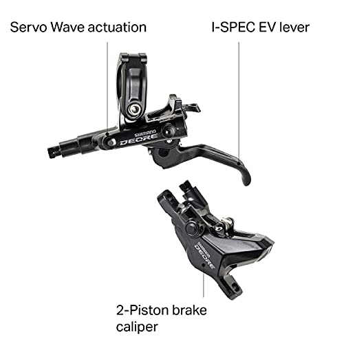 SHIMANO Deore Br-M6100 Disc Brake Metallic, Rear