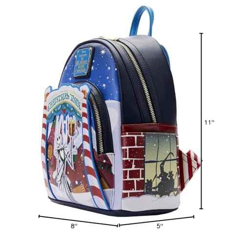 Loungefly x NBC Christmas Town Mini Backpack - Festive Frights and Holiday Delights!