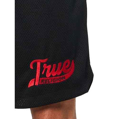 True Religion Men's Mesh Basketball Shorts - Lightweight, Breathable Athletic Gym Shorts