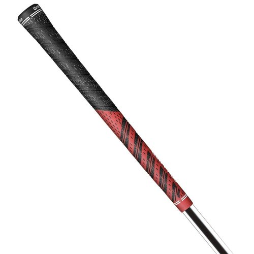 Golf Pride MCC Golf Club Grip - All-Weather Hybrid Grip - Brushed Cotton Cord & Pebbled Texture - Moisture-Wicking Technology - Standard - Red