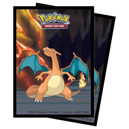 Ultra PRO - Gallery Series: Scorching Summit 65ct Card Deck Protector Sleeves for Pok?mon, Ultra Clear Card Sleeves with ChromaFusion Tech, ft. Charizard, Salazzle, Torkoal, & Alolan Marowak