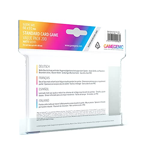 Value Pack Standard Matte Sleeves