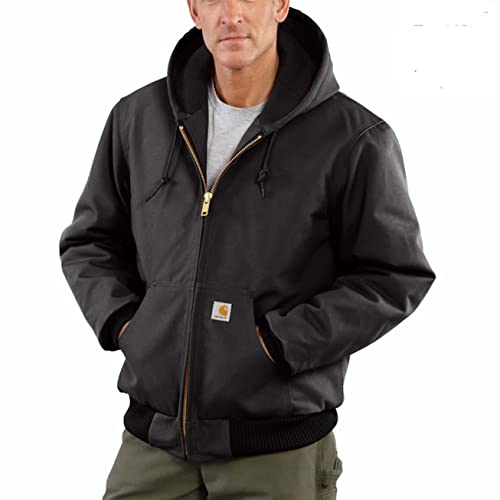 Carhartt mens Loose Fit Firm Duck Insulated Flannel-lined Active Jacket