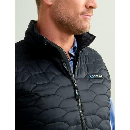 HUK - Men's Scale Vest, DWR Insulated Performance Fishing Vest