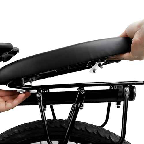Thickened Bike Seat Pad ? Manned Rear Bike Seat Cushion, Kids Bike Seat Cushion for Comfortable Rides, Screw-Mounted Bicycle Saddle, Ebike Seats for Long Journeys