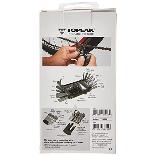 Topeak Unisex's PT30 Tools, Black, One Size