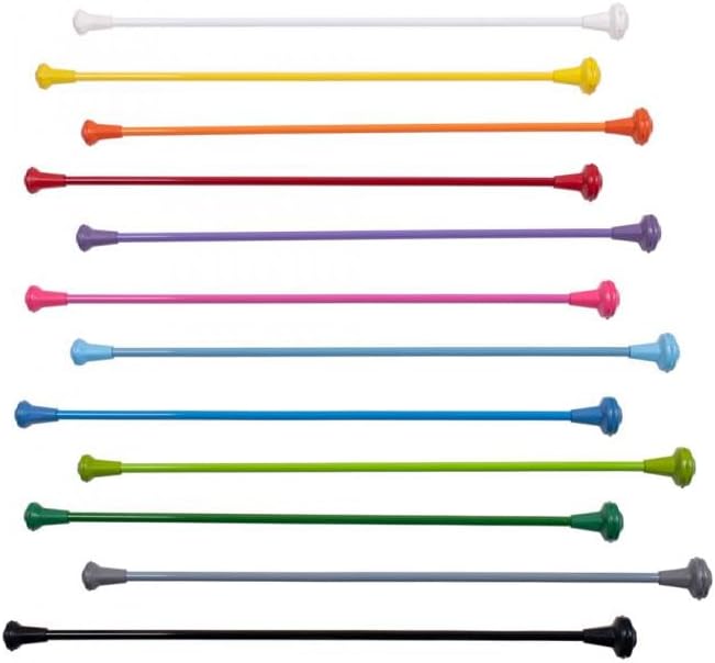 Kamalon Colored Batons Various Inch Length and Size Twirling and Marching Sport Baton 7/16" Thicker Shaft MO-TBKM34