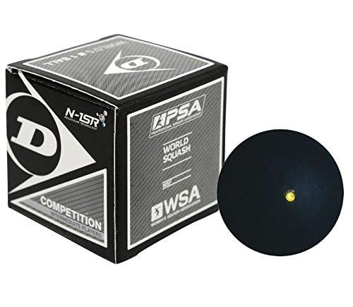 DUNLOP Competition - Single Yellow Dot Squash Ball