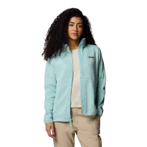 Columbia Women's Sweater Weather Full Zip II, Spray Heather, Medium