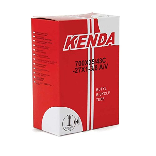 Kenda 700x35/43 (27x1-3/8) Bicycle Inner Tube - Black, 87mm Wall Thickness