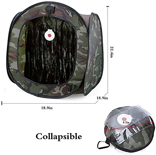 Foldable Portable Airsoft Target with BB Trap, Slingshot Target Box Collection Box, Slingshot Target Box for Hanging or Standing, Reusable Training Hunting Practice Net