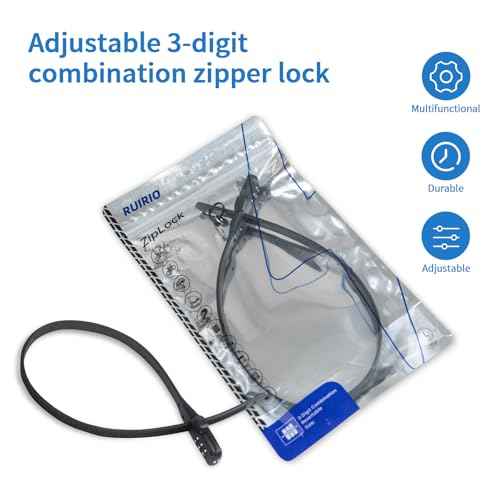 Zip Tie Lock Adjustable Cable Lock for Kids Bike, Fridge, Scooter, Bike Rack, Cabinets, Drawers, Gates, Fences, Helmet,Toolboxes, Lightweight Bicycle Lock, 2 Pack (Black)