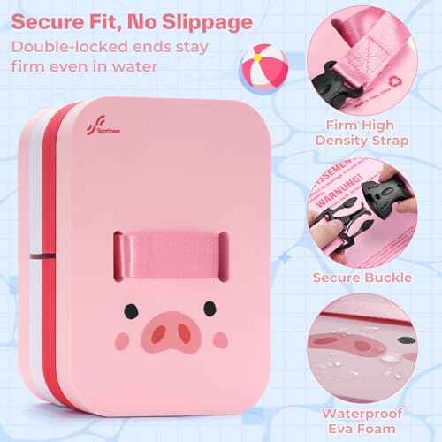 Back Board Kids Swim Belt: Sportneer Swimming Training Belt Swim Trainer Adjustable Layers Thicken Foam Training Board Pool Floaties for Kids Swimming Beginners Floats Swim Lessons Equipment