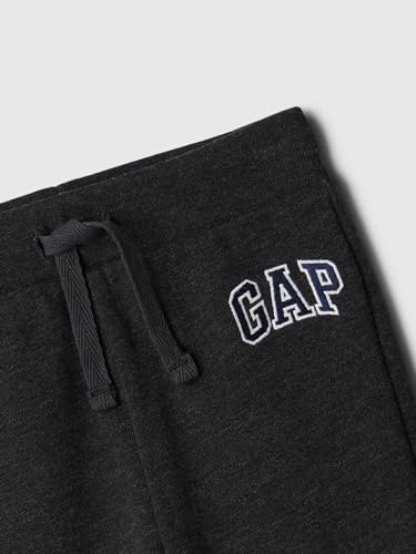 GAP Baby Boys Logo Pull-On Jogger Sweatpants - Charcoal Hthr Grey 5T
