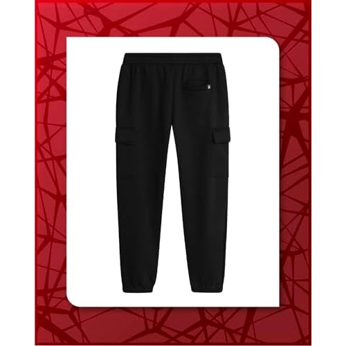 Spyder Mens Cargo Joggers - Soft Poly Fleece Mens Sweatpants with Pockets and Drawcord Waistband for Jogging Hiking Workout