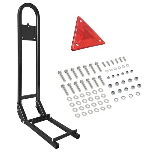 Heavy Duty Golf Cart Rear Seat Safety Grab Bar with Reflector - Universal Fit