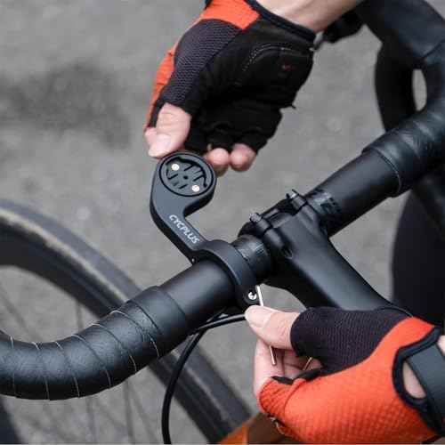 CYCPLUS Cycling Out Front Bike Mount Designed for All Cycling Computer, Garmin Edge GPS and Other Normal Models, only fits 12.5 inches(31.8mm) Diameter Handlebars.