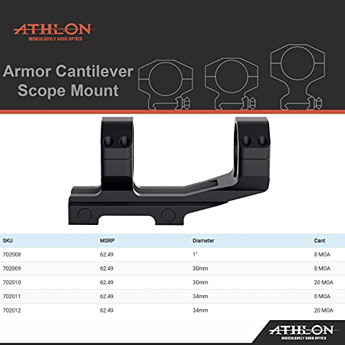 Athlon Armor Cantilever Scope Mount 34 mm, black