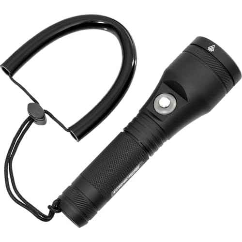 Cressi Underwater Torch for Brightening and Enhancing Underwater Views- Durable and Lightweight, Astra, Black, 1200 lm