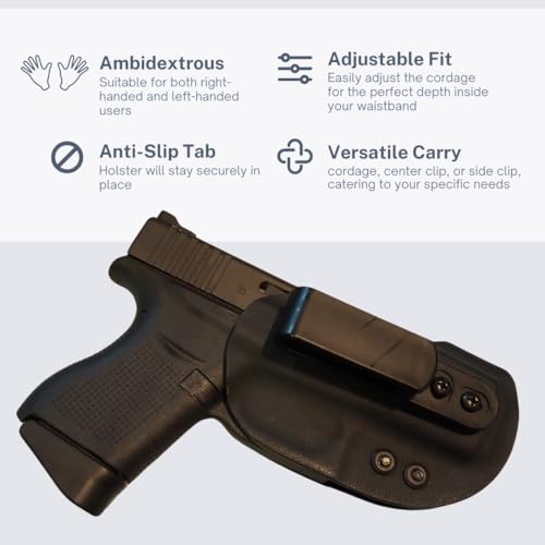 TAN Deep Concealed Holster for P365 - Slim, Custom-Fit, Ambidextrous Carry
