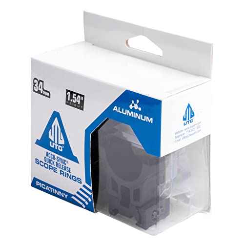 UTG ACCU-SYNC QR 34mm X-High Profile Rings, Picatinny