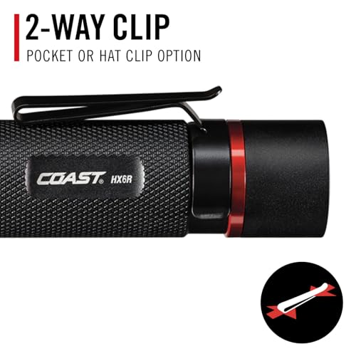 Rechargeable LED Flashlight 800 Lumens with Focus Slide & Water-Resistant IP54