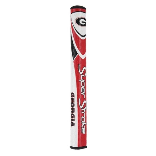 SuperStroke NCAA Golf Putter Grip, University of Georgia (Mid Slim2.0) | Cross-Traction Surface Texture and Oversized Profile | Even Grip Pressure for a More Consistent Stroke | Non-Slip Grip