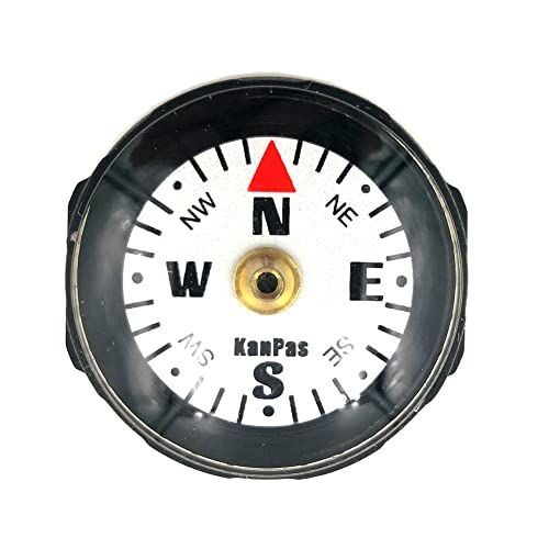 Mini Luminous Button Compass for Watch Band or Lanyard - A-25