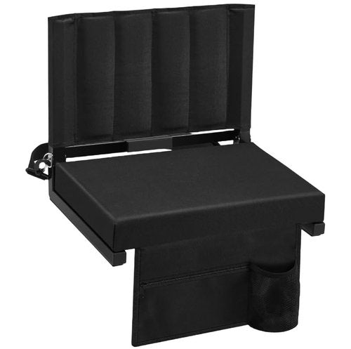 veook Adjustable Stadium Seats with Back Support – Padded Bleacher Chairs with Back and Cushion, Folding Portable Wide Bleacher Seat with Storage Pockets & Cup Holder – Support Up to 350 lbs