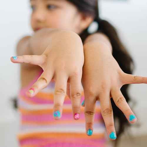 Piggy Paint | 100% Non-Toxic Girls Nail Polish | Safe, Cruelty-free, Vegan, & Low Odor for Kids | Time to Shine (6 Polish Set)