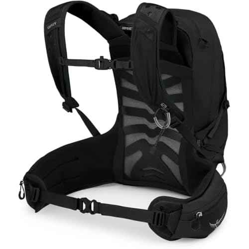 Osprey Tempest 20L Women's Hiking Backpack with Hipbelt, Stealth Black, WXS/S, Extended Fit