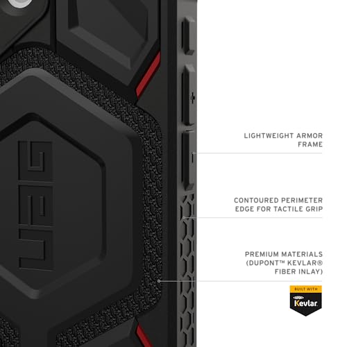 URBAN ARMOR GEAR UAG Designed for iPhone 17 Case Monarch Pro - Compatible with MagSafe Military Grade Protective Cover, Kevlar Black