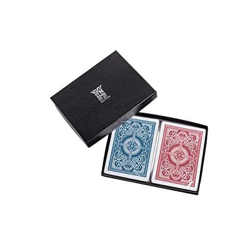Kem Playing Cards Arrow Red and Blue, Bridge Size- Standard Index Playing Cards (Pack of 2) - 1007086